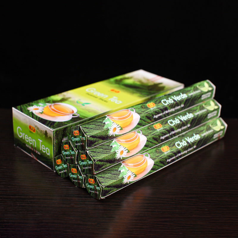 Green Tea Aroma Healing Incense Sticks for Meditation and Relaxation