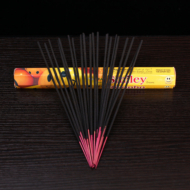 Smiley Meditation Incense Sticks - Joyful Aromatherapy for Uplifting Spiritual Rituals