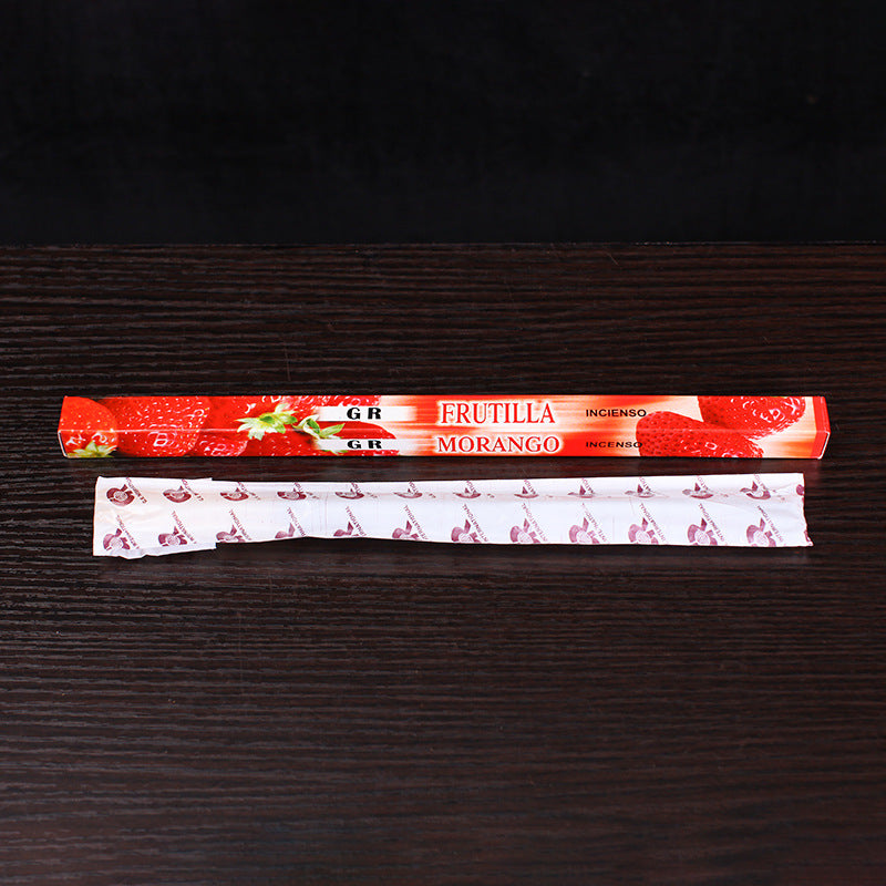 Strawberry Scented Incense Sticks - Sweet and Fruity Aromatic Sticks for Relaxation, Meditation, and Uplifting Ambiance