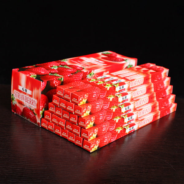 Strawberry Scented Incense Sticks - Sweet and Fruity Aromatic Sticks for Relaxation, Meditation, and Uplifting Ambiance