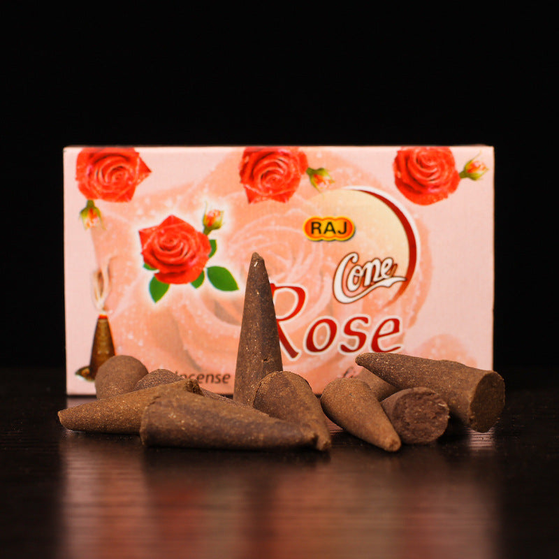 Rose Incense Cones for Spiritual Aromatherapy – Enhance Meditation and Relaxation