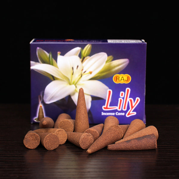 Lily Scented Incense Cones for Spiritual Cleansing and Meditation - Enhance Serenity and Relaxation