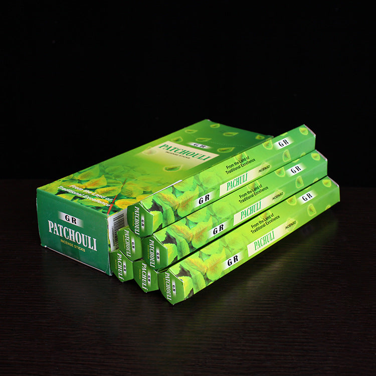 GR Patchouli Incense Sticks - Calming Aromatic Burners for Meditation and Spiritual Healing