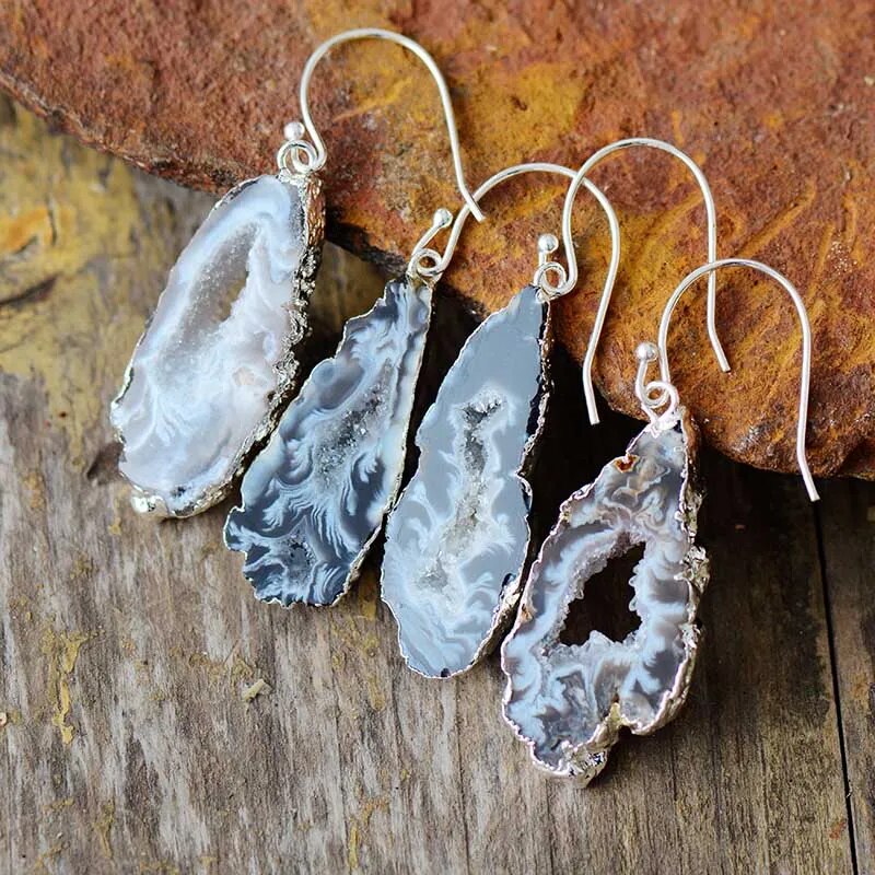 Natural bohemian earrings