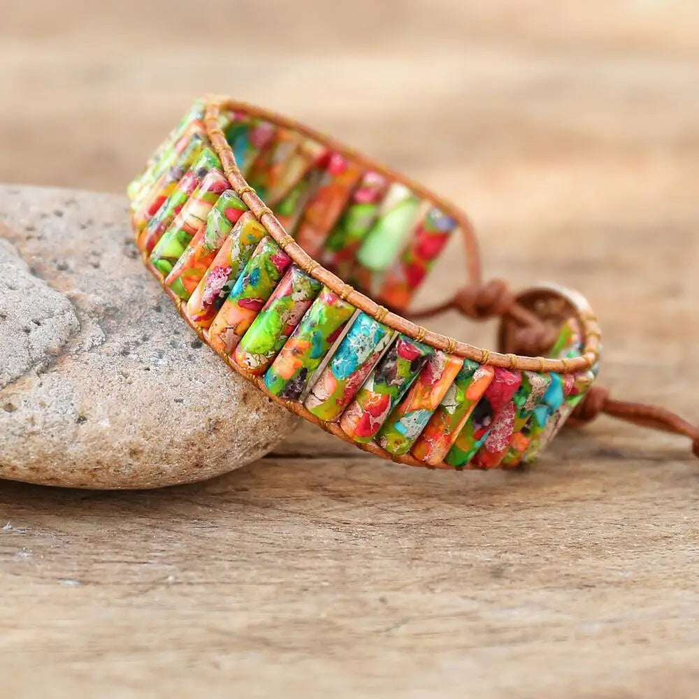 Multi Color Chakra Charm Bracelet
