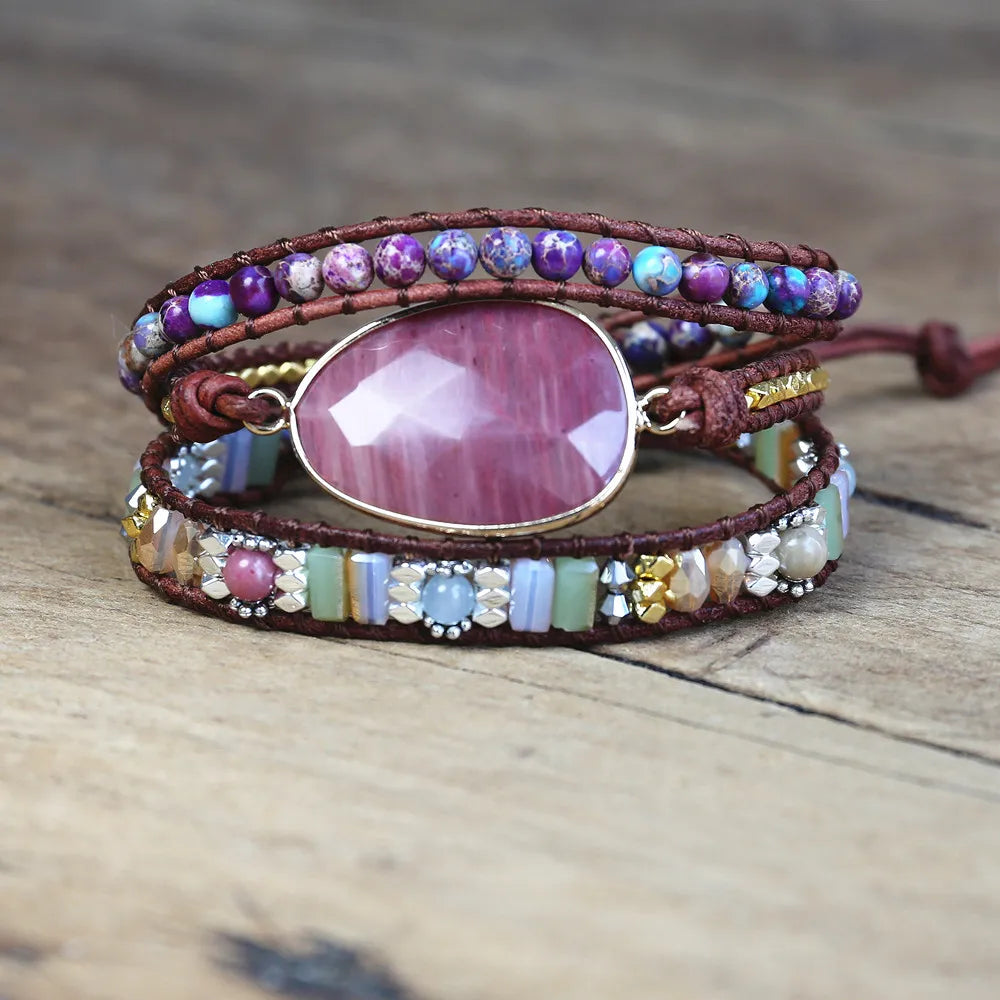 Pearls Crystal Weave Bracelet