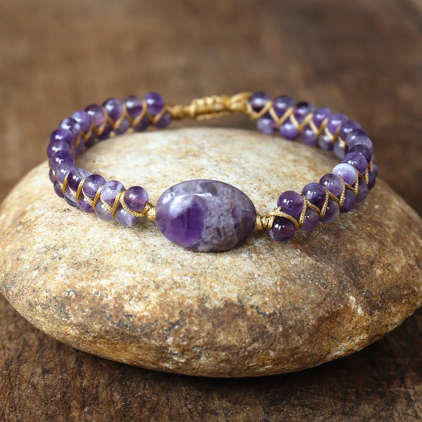 Purple Crystal Bohemia Bracelet