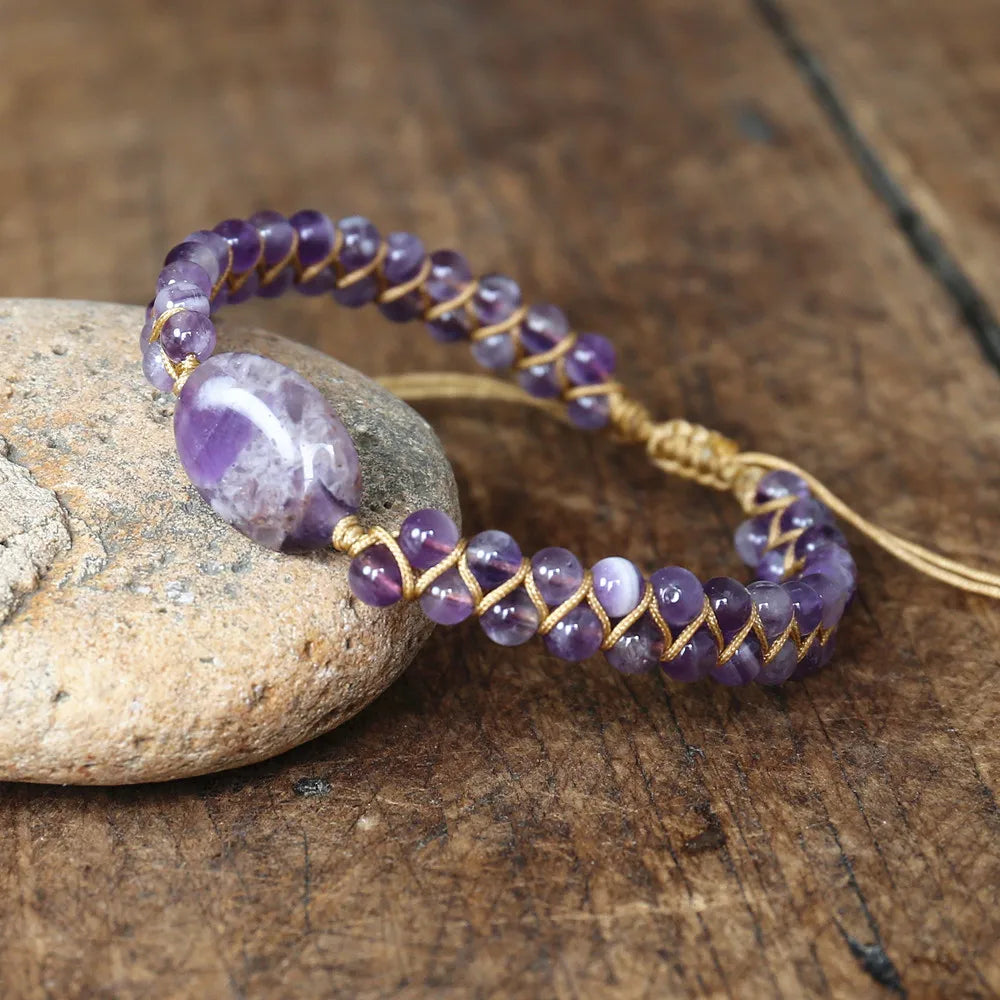 Purple Crystal Bohemia Bracelet