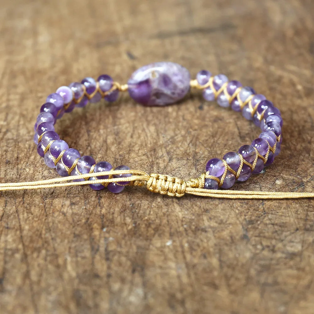 Purple Crystal Bohemia Bracelet