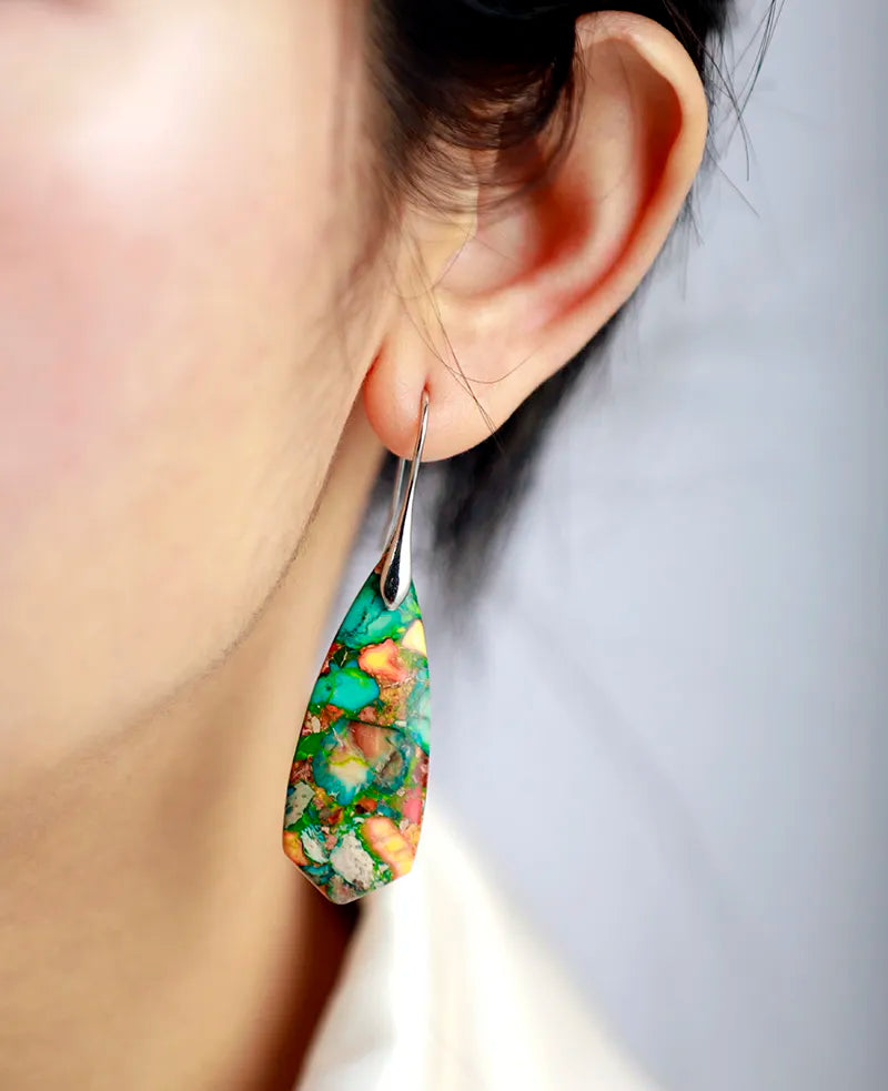 Bohemian natural earrings
