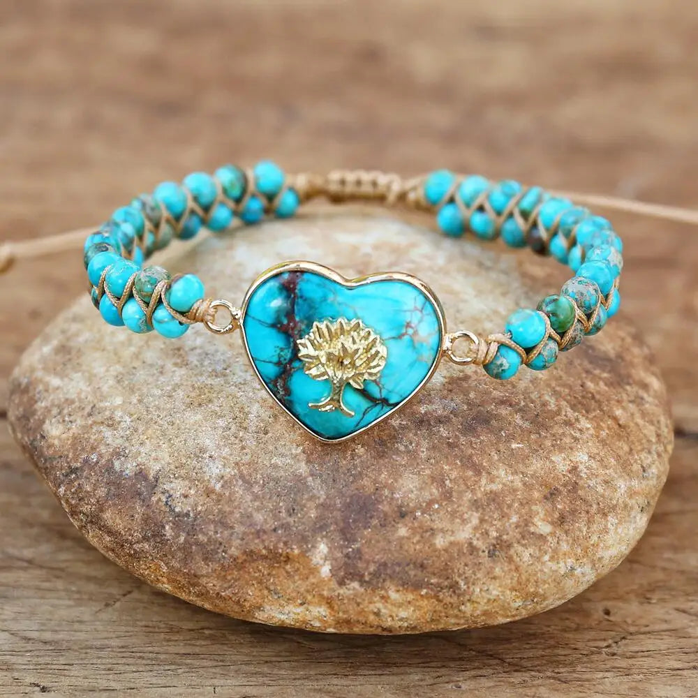 Tree of Life Heart Shape Bracelet