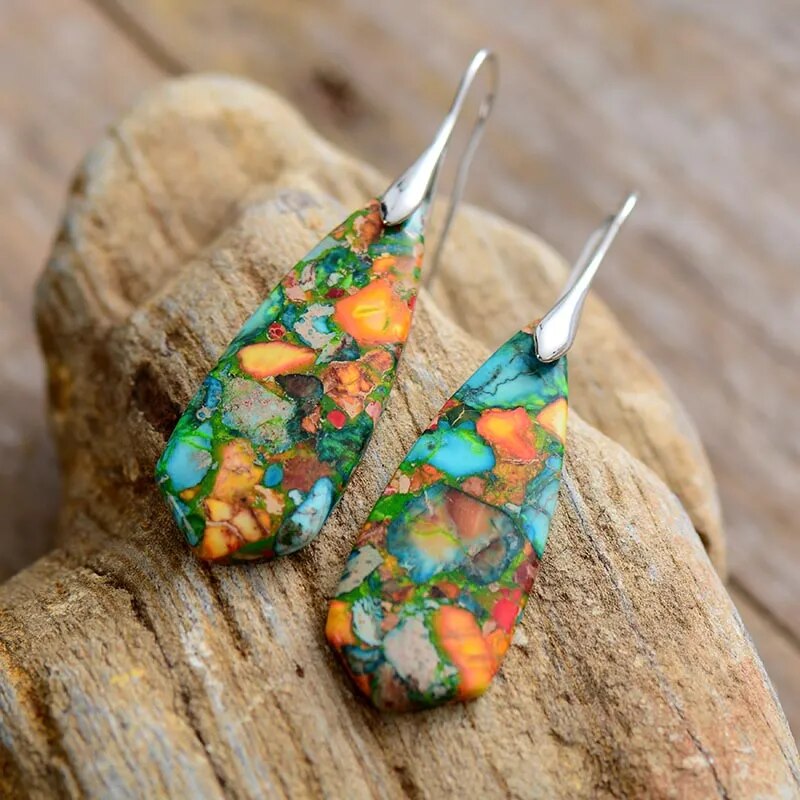 Bohemian natural earrings