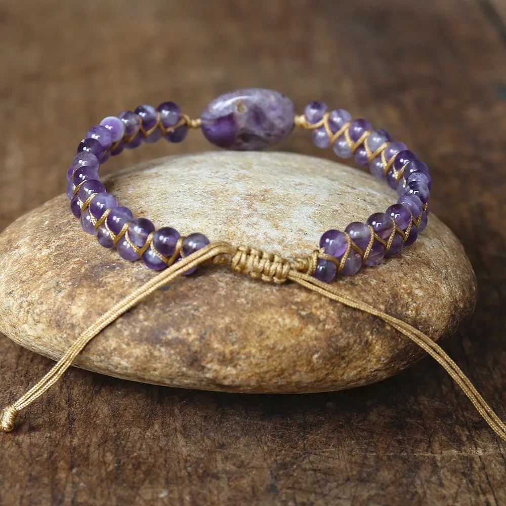 Purple Crystal Bohemia Bracelet