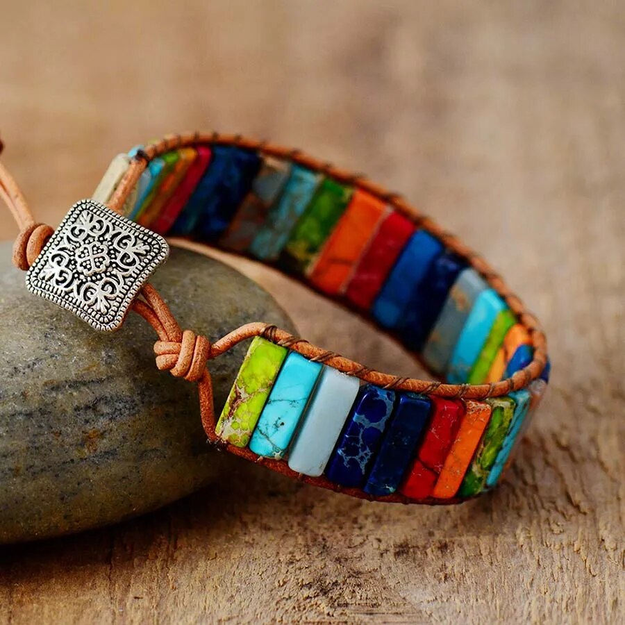 Chakras natural stones bracelet