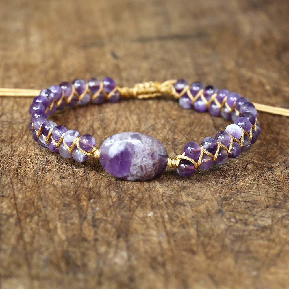 Purple Crystal Bohemia Bracelet