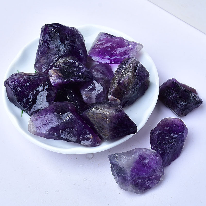 Natural Raw Amethyst Healing Crystal Stones for Spiritual Energy and Chakra Balancing