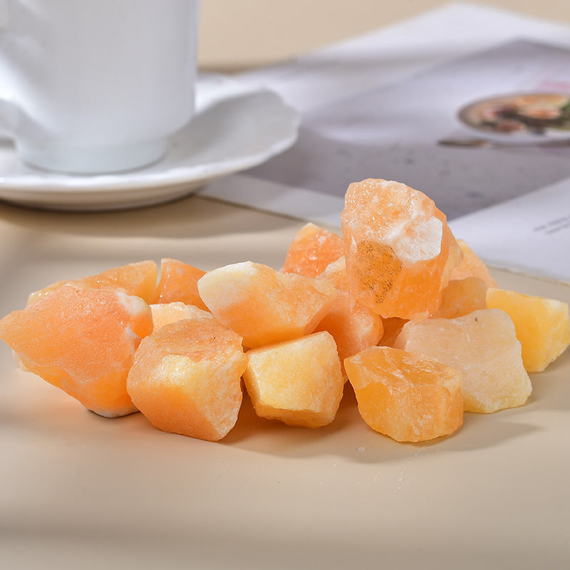 Raw Orange Calcite Healing Crystals - Natural Chunk Stones for Positive Energy, Chakra Balancing, and Emotional Healing