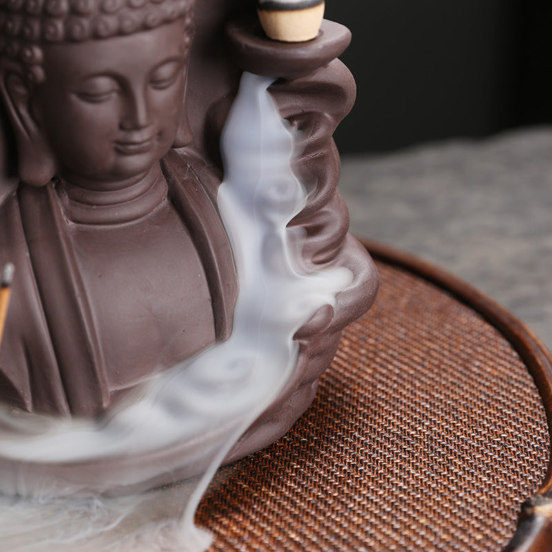 Buddha Serenity Backflow Incense Burner – Zen Meditation and Relaxation Incense Holder