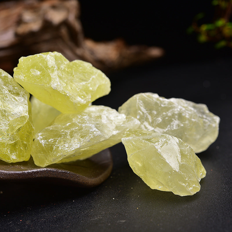 Natural Yellow Healing Quartz Crystal Rough Stones - Spiritual Energy Amplifier for Meditation, Chakra Balancing, and Home Décor