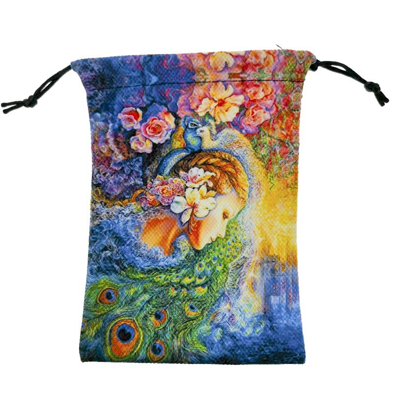 Vibrant Psychedelic Spiritual Pouches for Tarot Cards and Crystals - Sacred Art Designs for Enhanced Energy Storage