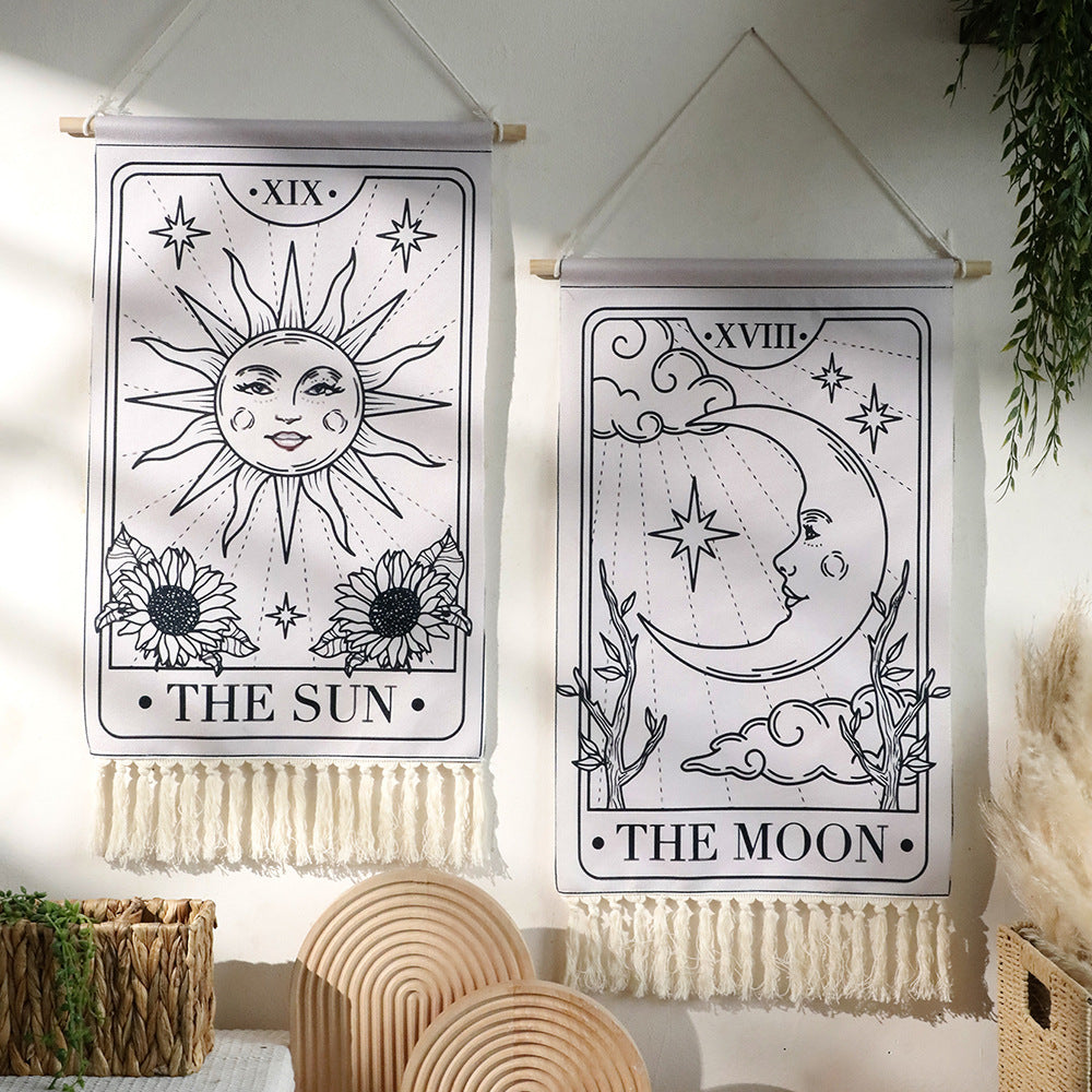 Celestial Moon & Sun Bookends for Spiritual Decor