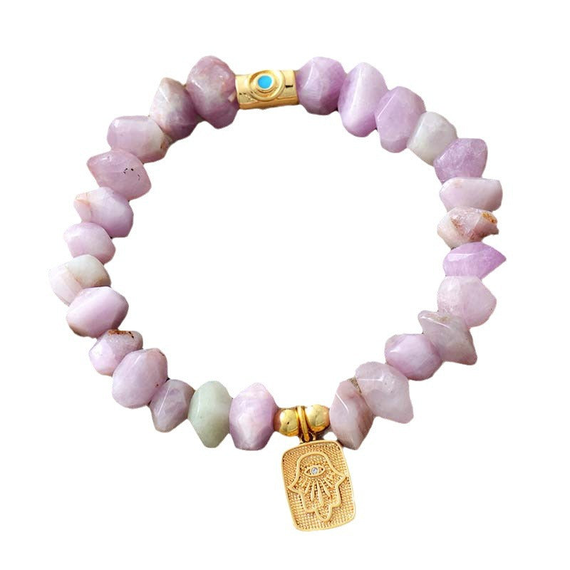 Amethyst Serenity Hamsa Bracelet