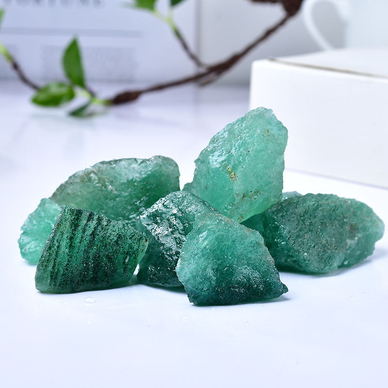 Natural Green Aventurine Healing Stones – Raw Crystals for Abundance, Luck, and Heart Chakra Balancing