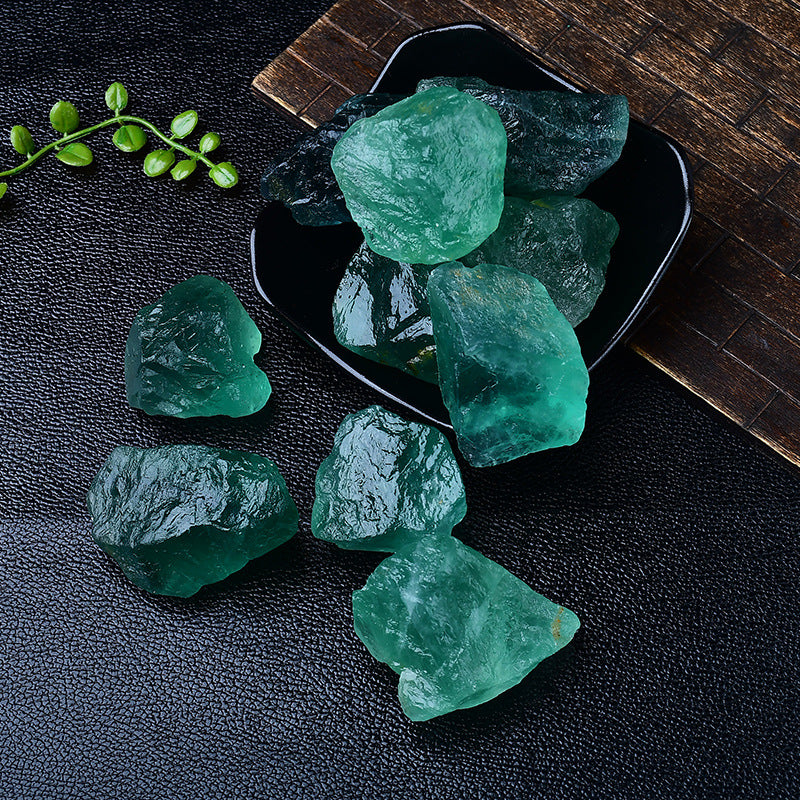 Natural Green Fluorite Rough Stones for Healing, Meditation, and Spiritual Energy Work