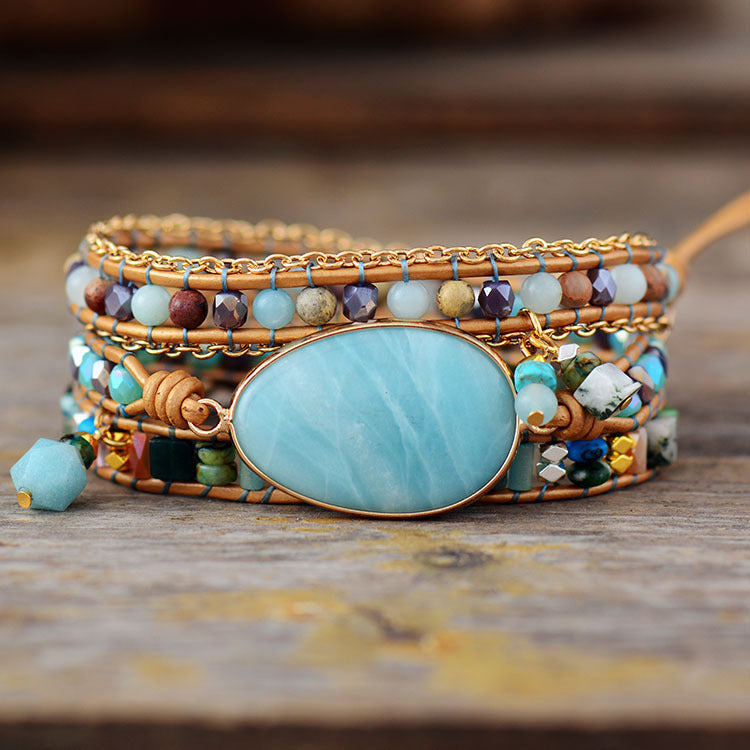 Amazonite Tranquility Wrap Bracelet