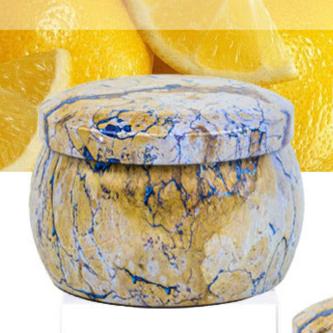 Natural Stone Scented Candle Set – Handcrafted Aromatherapy Candles in Unique Marble Containers for Mood Enhancement and Relaxation