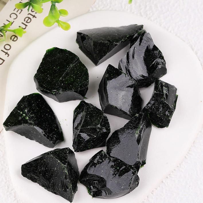 Premium Black Obsidian Healing Stones for Protection and Grounding - Raw Crystals for Spiritual Energy Work