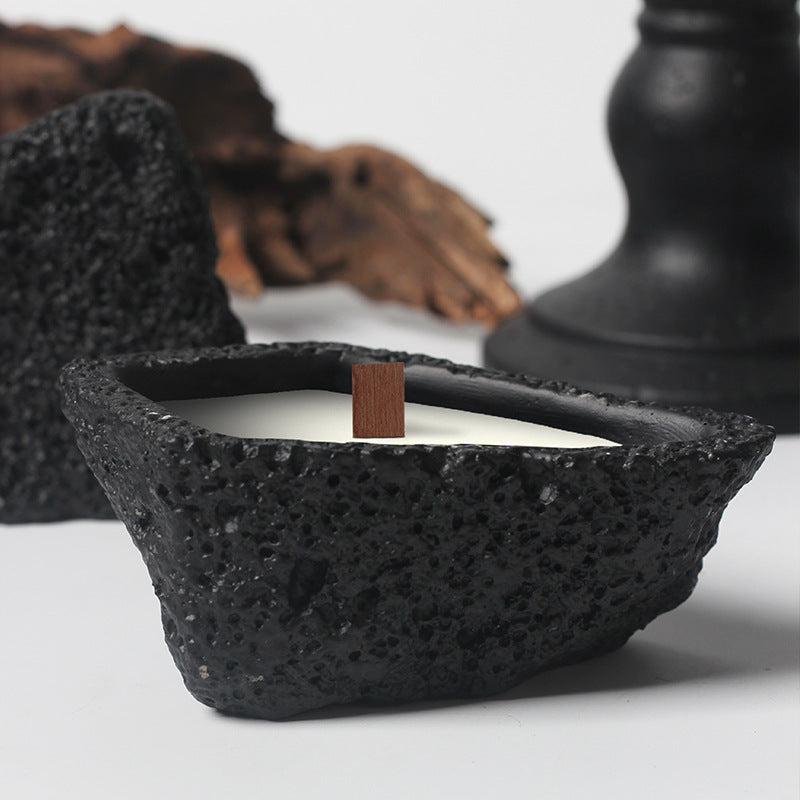 Black Lava Stone Aromatherapy Diffuser with Essential Oils for Spiritual Cleansing and Meditation