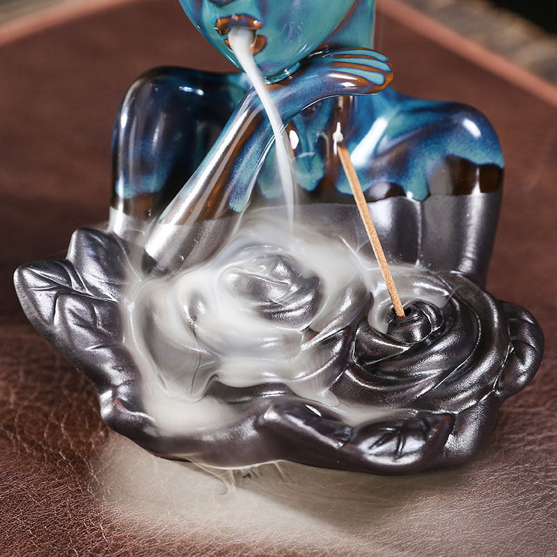 Mystical Elf Backflow Incense Burner for Meditation, Relaxation, and Spiritual Cleansing