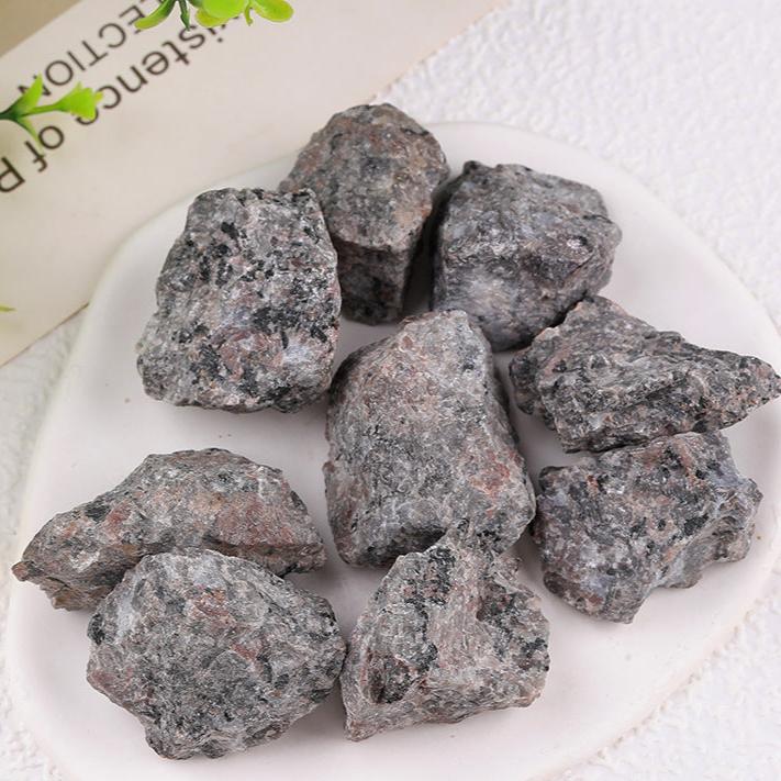 Natural Raw Gray Lepidolite Healing Stones for Emotional Balance and Spiritual Grounding