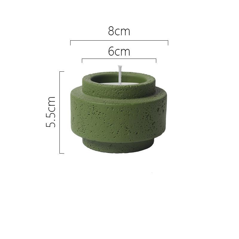 Handcrafted Earthy Aromatherapy Stone Candle Holder - Garden, Home, and Flora Collection