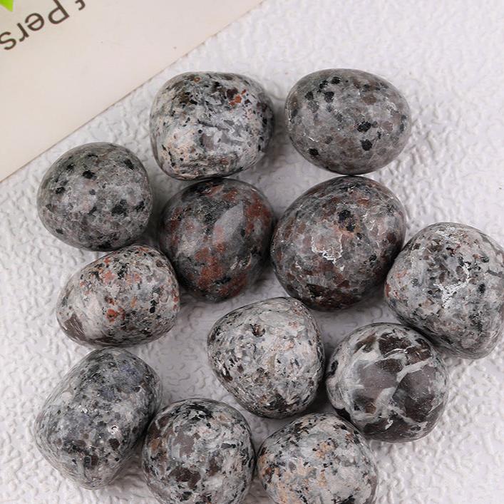 Polished Granite Healing Stones for Grounding and Balance – Tumbled Natural Crystal