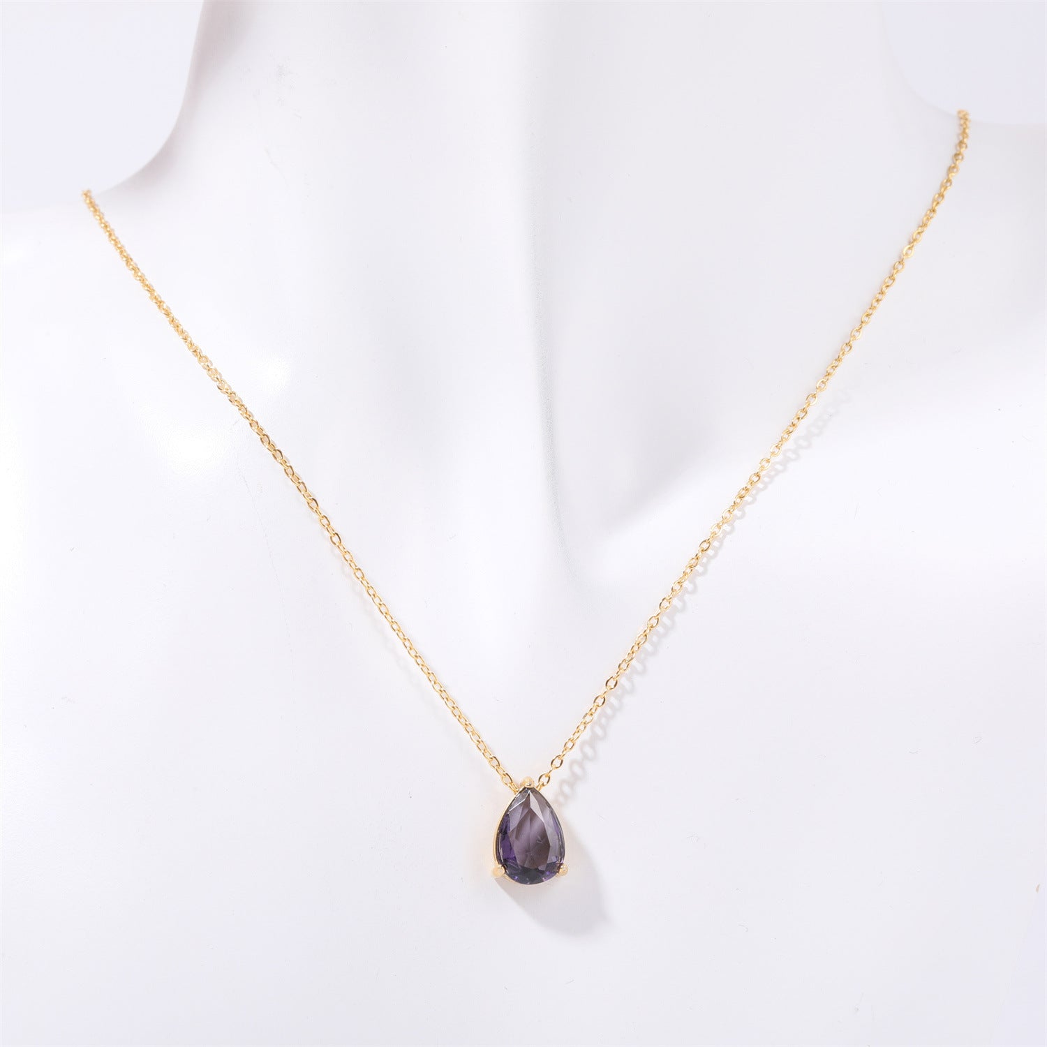 Teardrop Gemstone Necklace - Elegant and Timeless Jewelry for Every Occasion