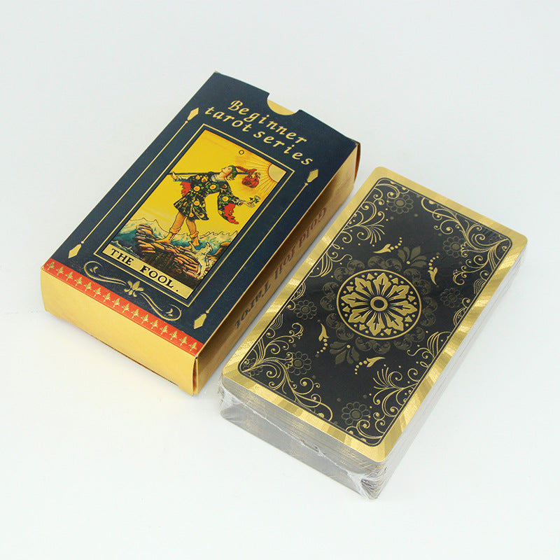 Classic Beginner Tarot Card Series with Gold Foil Design - Perfect for Spiritual Guidance and Intuitive Reading