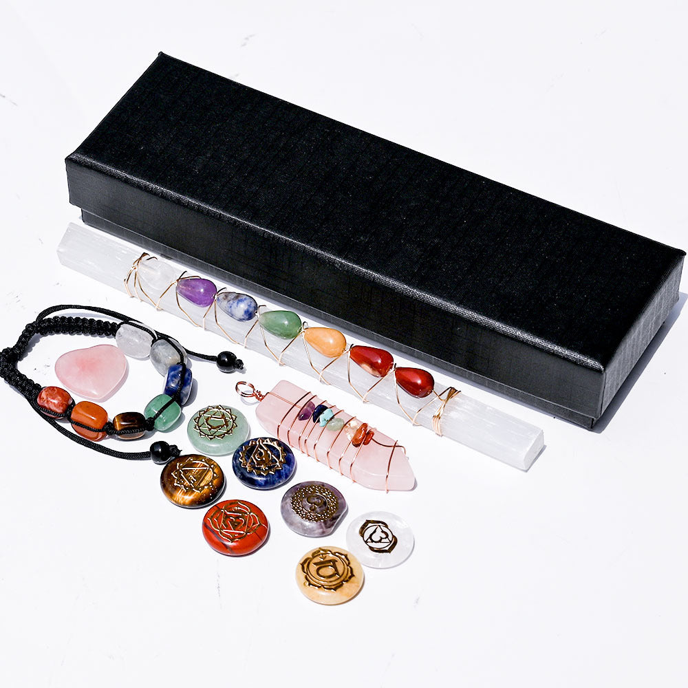 Chakra Crystal Healing Set – A Complete Collection of Energetic Stones for Spiritual Balance and Wellbeing