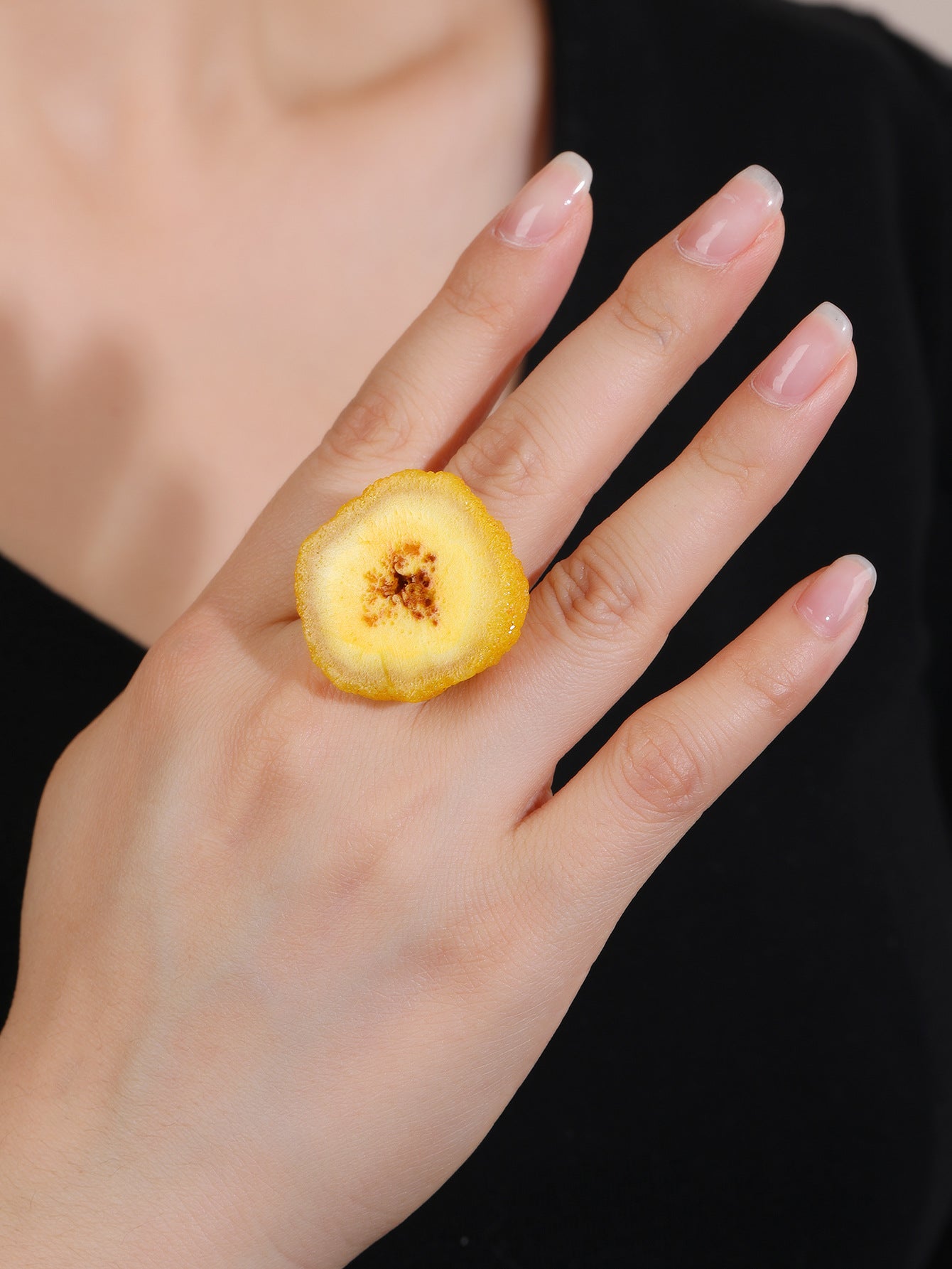 Vibrant Geode Druzy Crystal Statement Ring – Spiritual Energy Healing Gemstone Ring