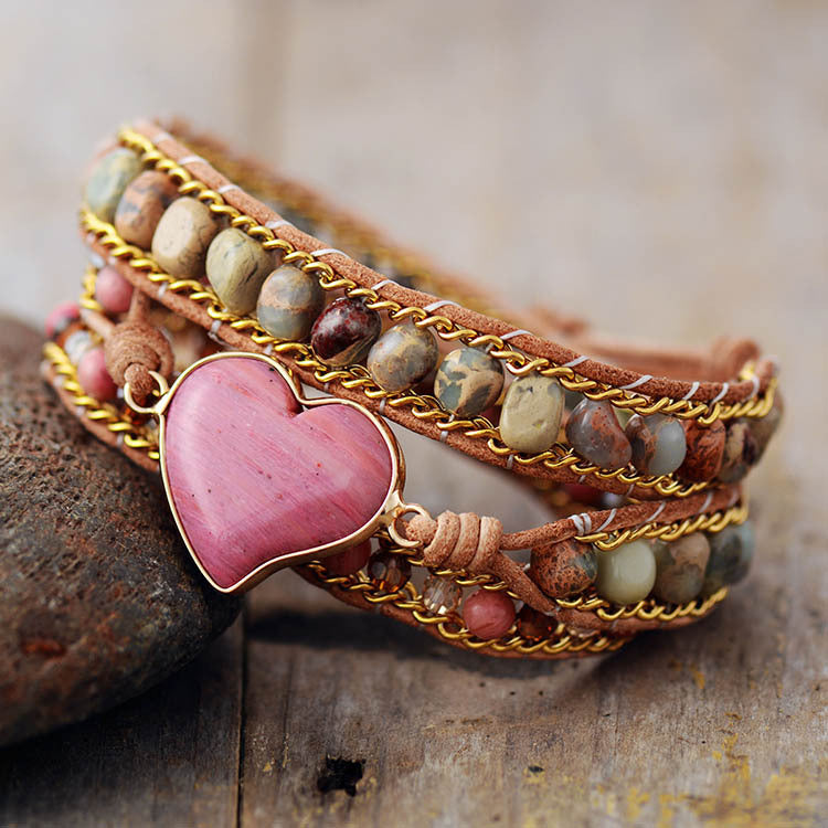 Heart of Harmony Jasper Healing Bracelet