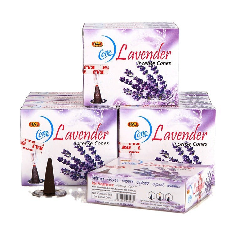 Calming Lavender Incense Cones for Meditation, Relaxation, and Spiritual Cleansing