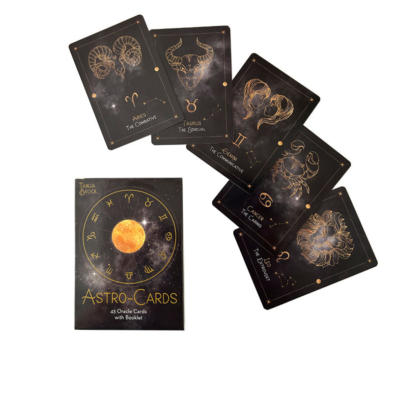 Astro-Cards Zodiac Oracle Deck with Guidebook for Astrological Readings and Spiritual Guidance