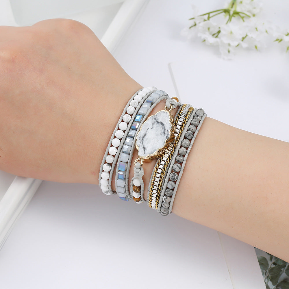 Serenity Stone Wrap Bracelet