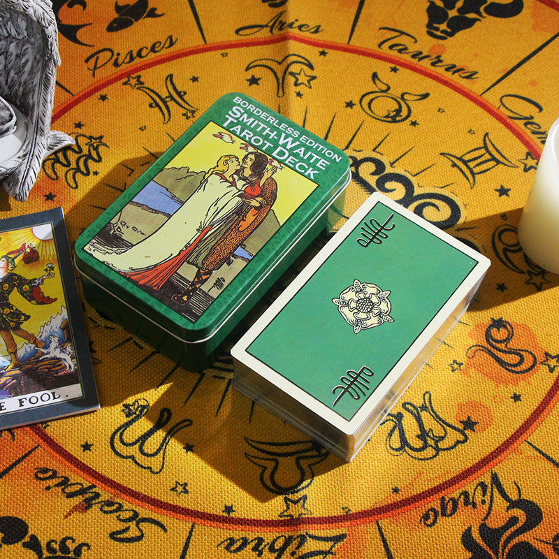 Classic Rider-Waite Tarot Cards in Collectible Tin for Spiritual Guidance and Meditation