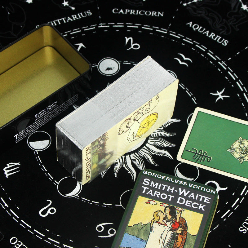 Classic Rider-Waite Tarot Cards in Collectible Tin for Spiritual Guidance and Meditation