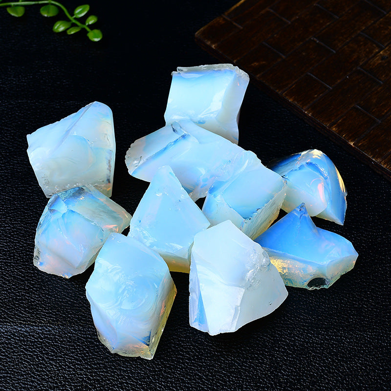 Natural Iridescent Opalite Healing Crystals - Raw Chunk Stones for Energy Healing and Spiritual Meditation