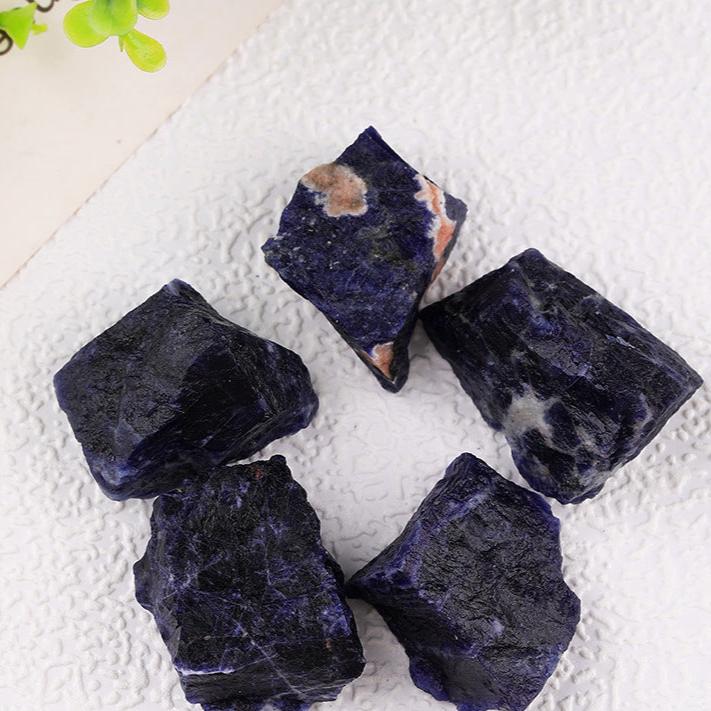 Raw Sodalite Crystal Chunks for Spiritual Healing and Meditation