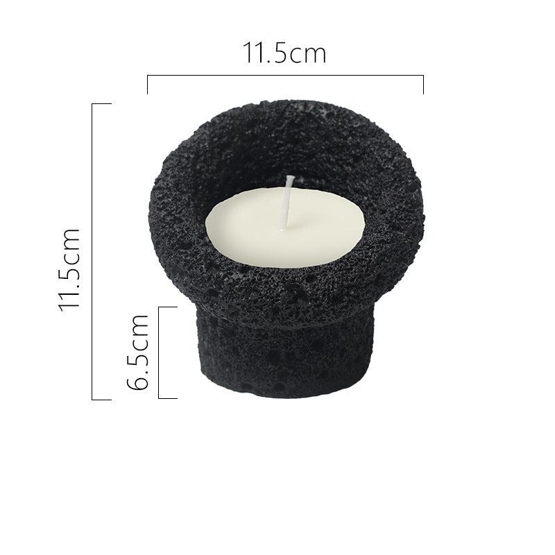 Volcanic Stone Aromatherapy Candle Holder – Natural Lava Rock Tealight Holder for Meditation, Spiritual Cleansing, and Home Decor