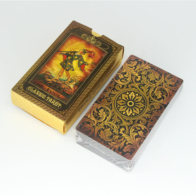 Classic Beginner Tarot Card Series with Gold Foil Design - Perfect for Spiritual Guidance and Intuitive Reading